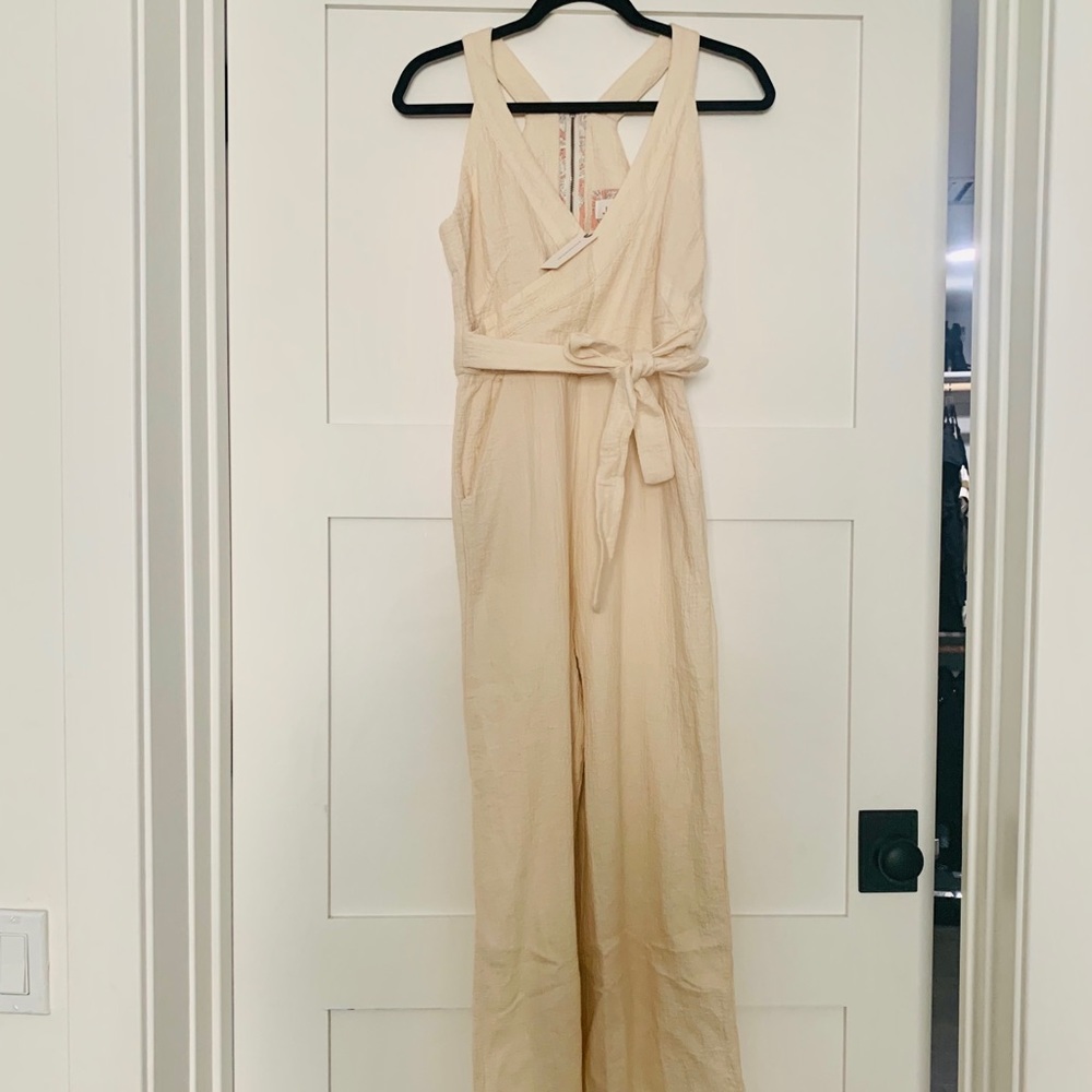Anthropologie Cream pant jumper NWT